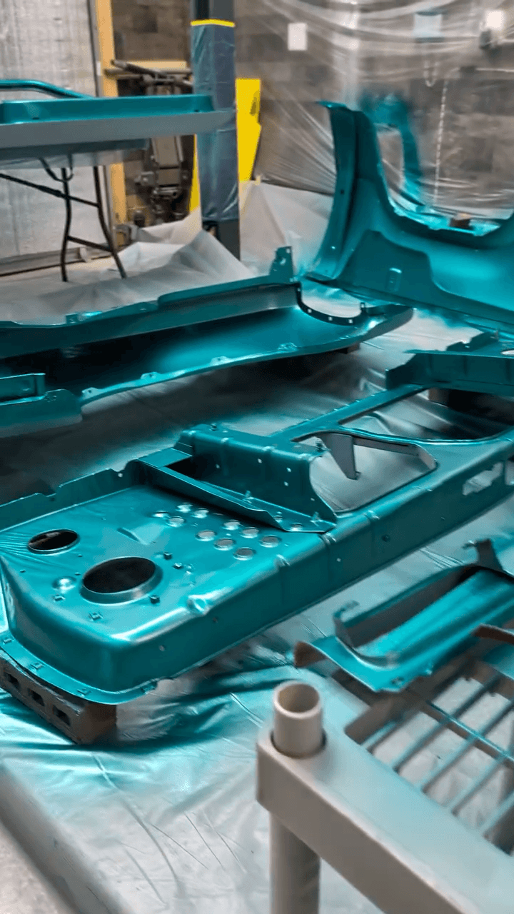 Tamco Paint Plymouth Seafoam Turquoise on Dodge Ramcharger