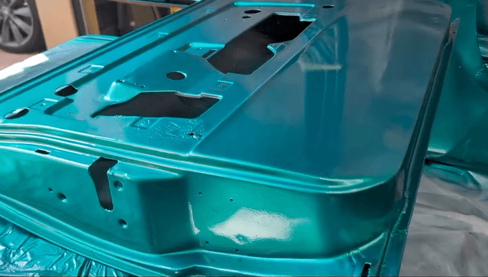 Tamco Paint Plymouth Seafoam Turquoise on Dodge Ramcharger