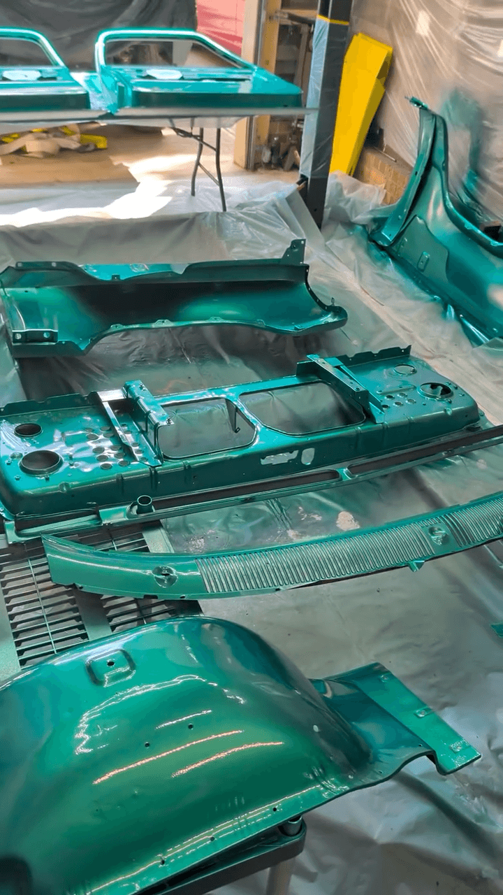 Tamco Paint Plymouth Seafoam Turquoise on Dodge Ramcharger