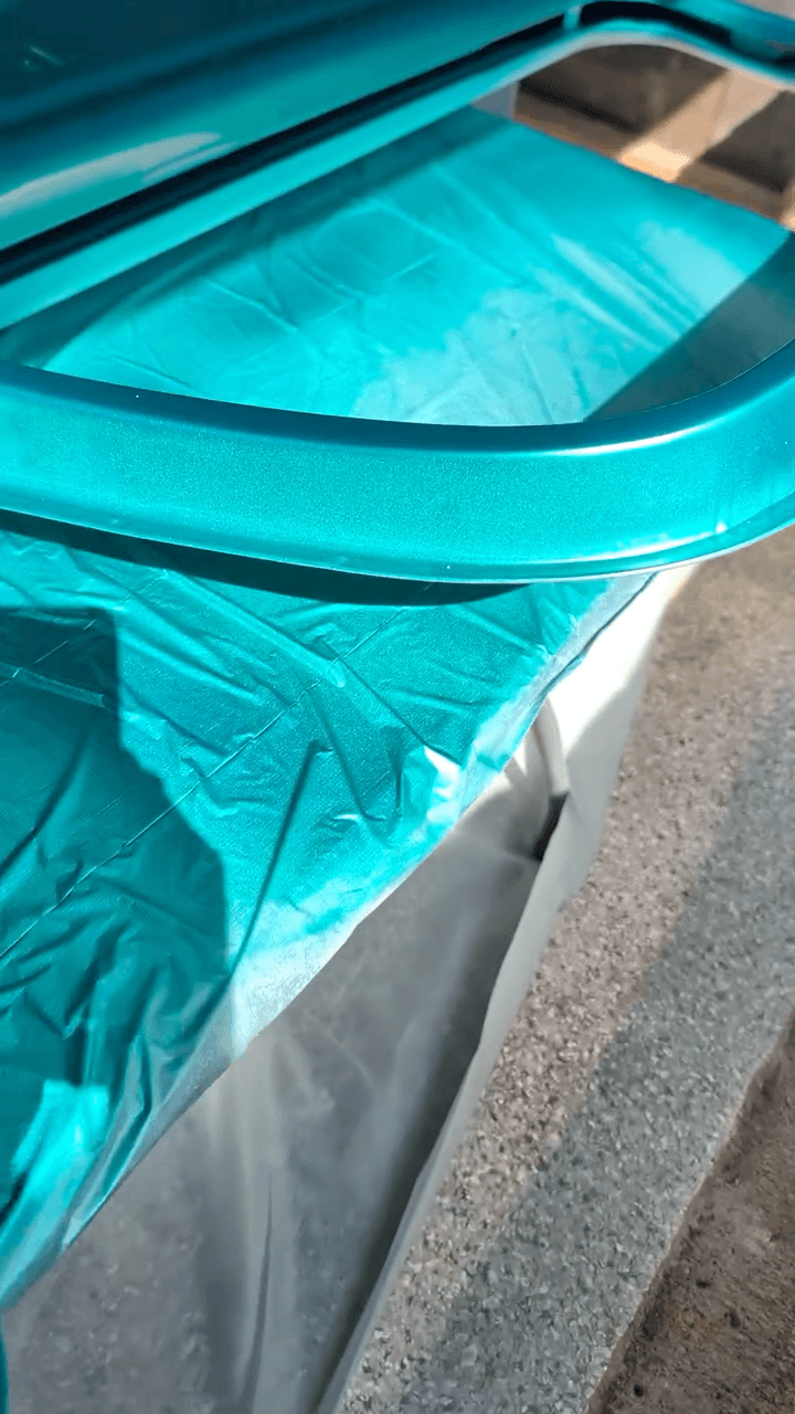 Tamco Paint Plymouth Seafoam Turquoise on Dodge Ramcharger
