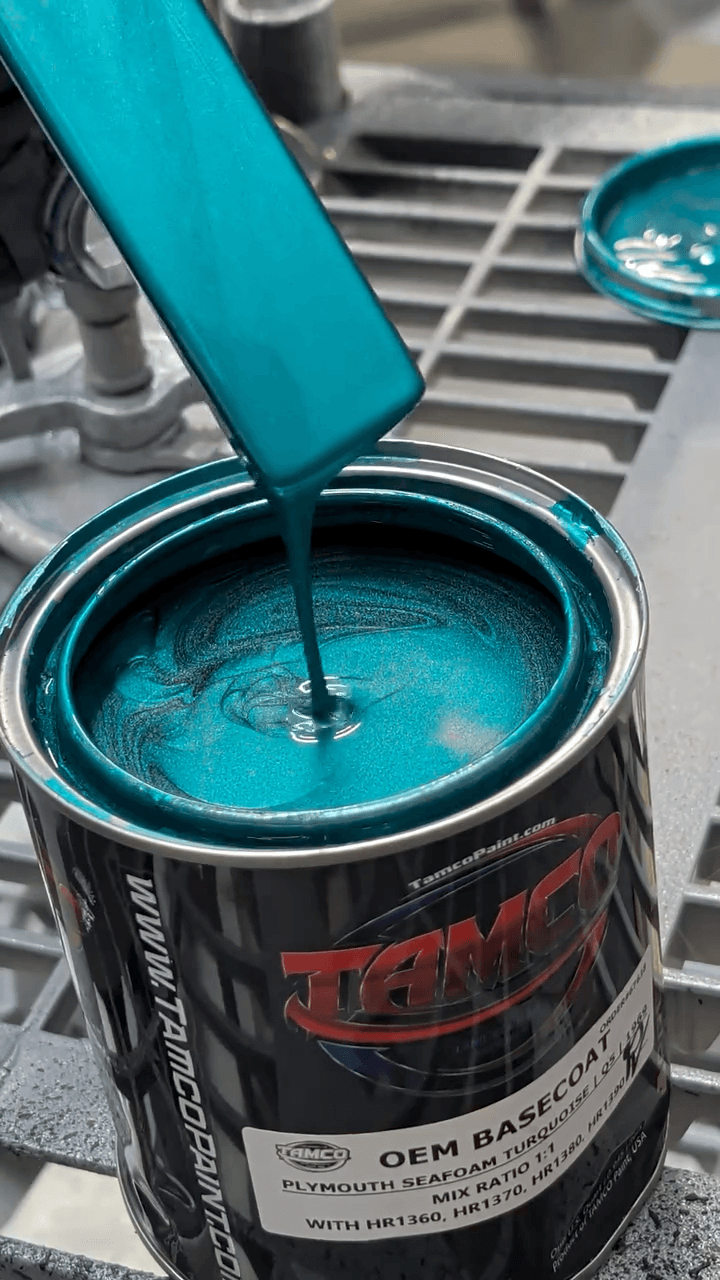Tamco Paint Plymouth Seafoam Turquoise on Dodge Ramcharger