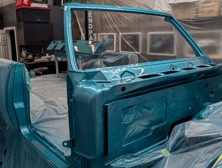 Tamco Paint Plymouth Seafoam Turquoise on Dodge Ramcharger