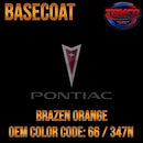 Brazen Orange OEM  BAsecoat