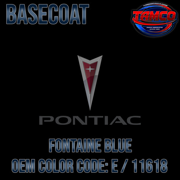 Pontiac Fontaine Blue | F / 11618 | 1957-1958 | OEM Basecoat