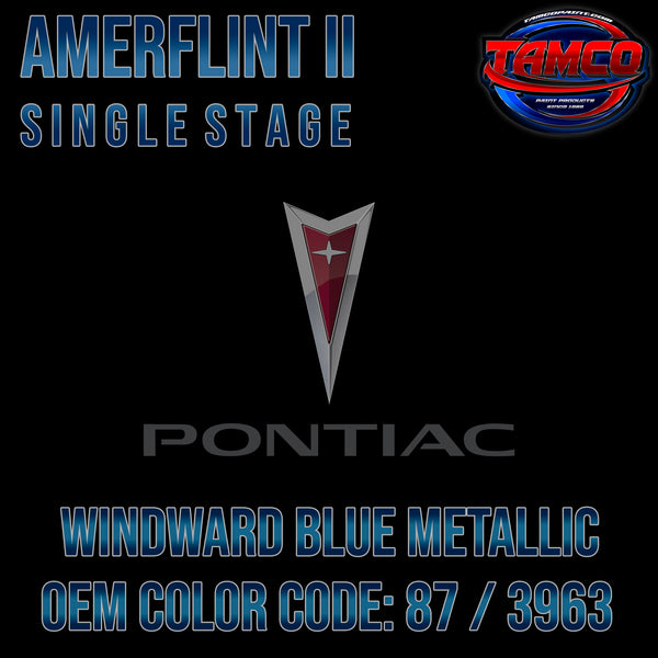 Pontiac Windward Blue Metallic | 87 / 3963 | 1968-1969 | OEM Amerflint II Series Single Stage