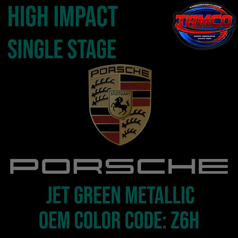 Porsche Jet Green | Z6H | 2010-2024  | OEM High Impact Series Single Stage