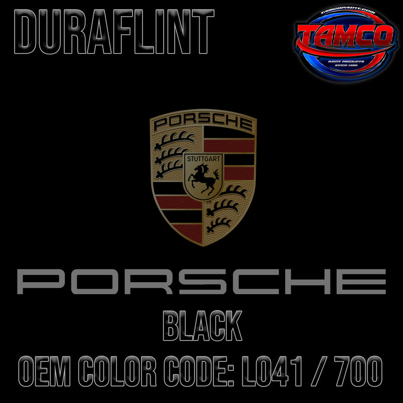 Porsche Black | L041 / 700 | 1969-1993 | OEM DuraFlint Series Single Stage