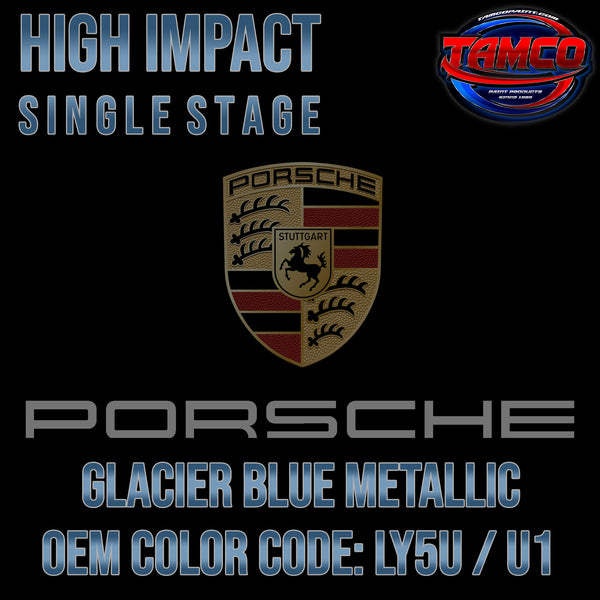 Porsche Glacier Blue Metallic | LY5U / U1 | 1989-1993 | OEM High Impact Single Stage