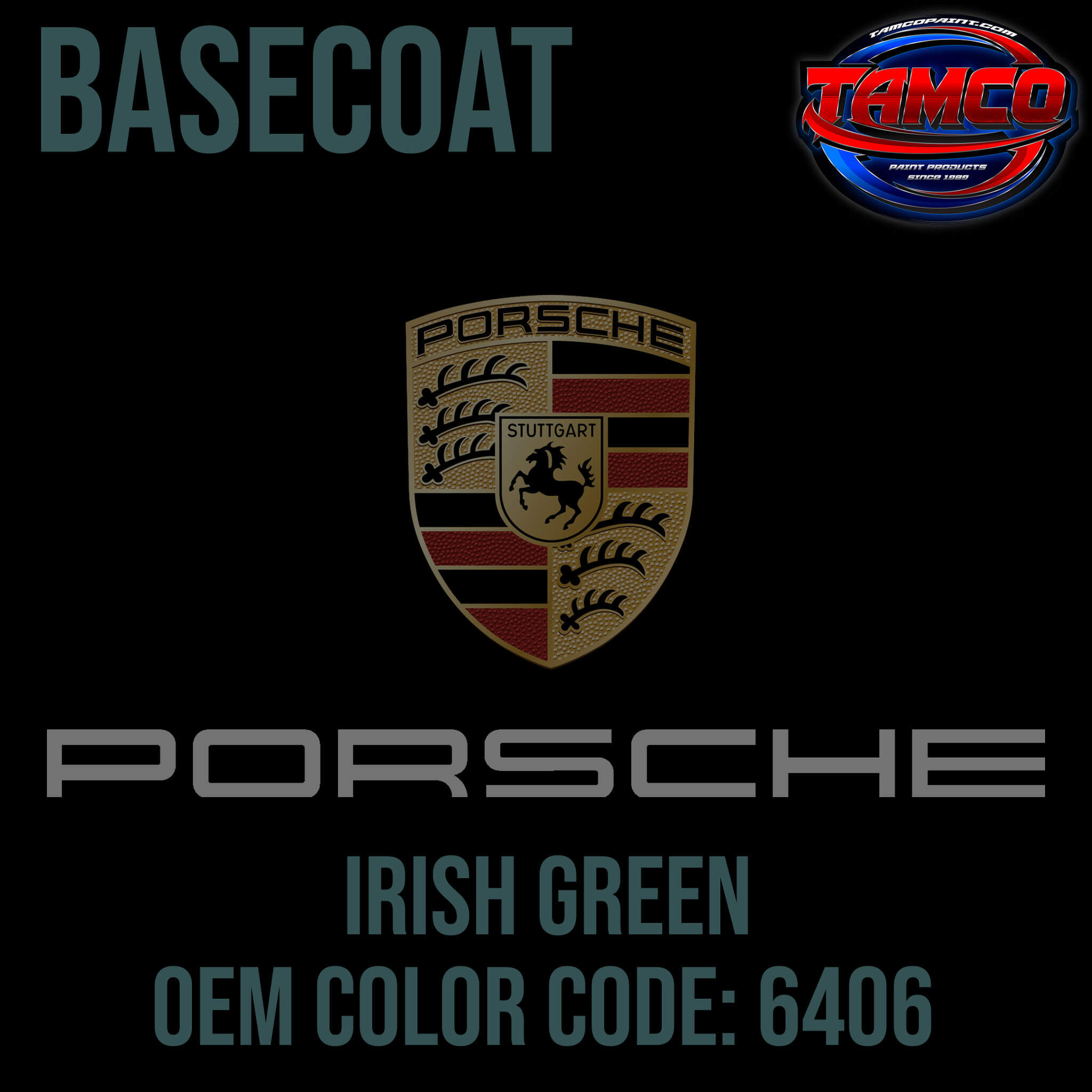 PORSCHE IRISH GREEN OEM BASECOAT
