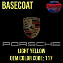 PORSCHE LIGHT YELLOW OEM BASECOAT
