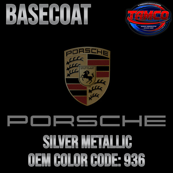 Porsche Silver Metallic | 936 | 1970-1986 | OEM Basecoat