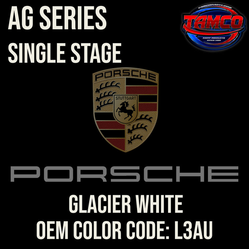 Porsche Glacier White AG Series Single Stage