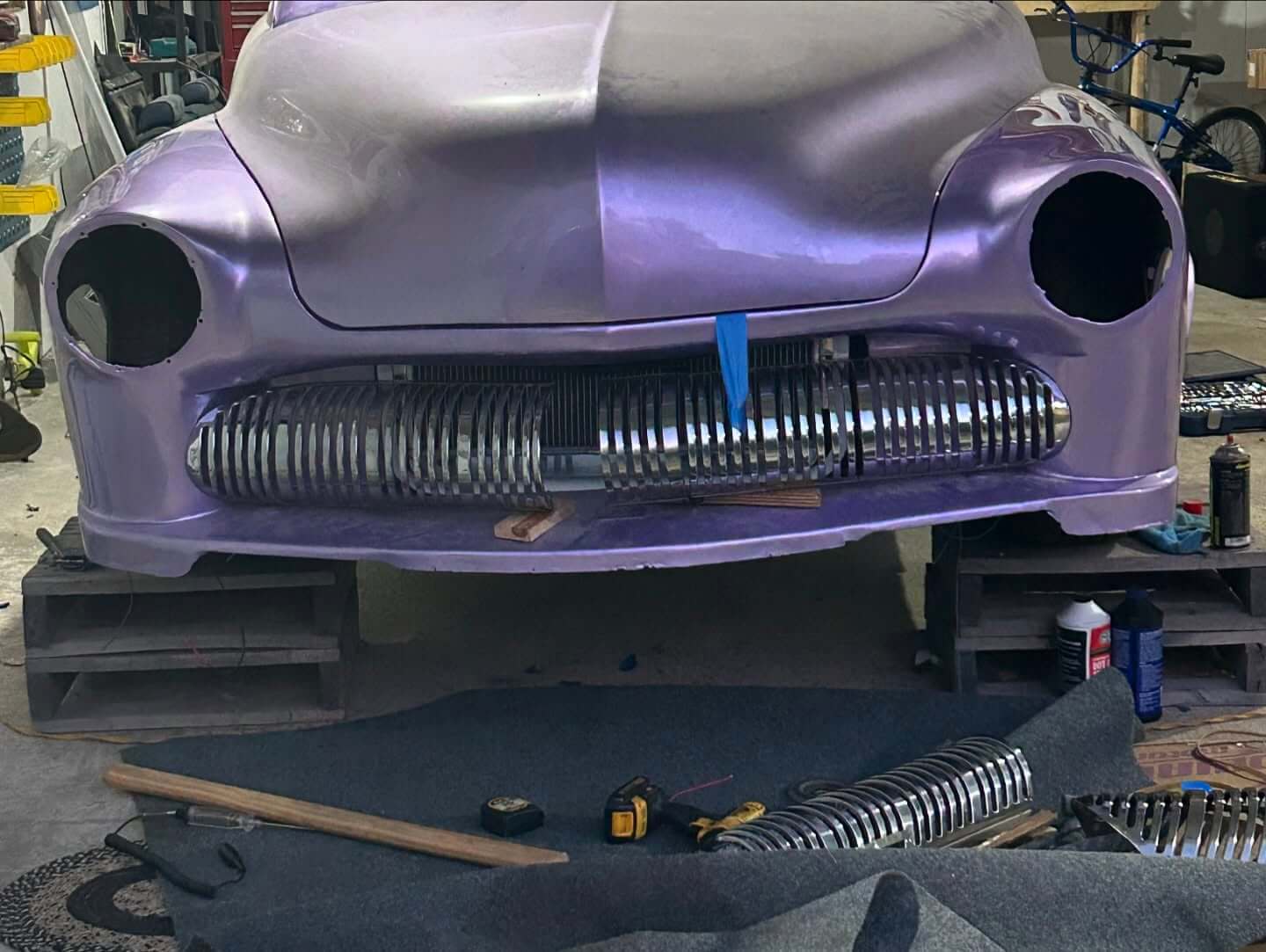Tamco Paint Presley Purple on 1951 Mercury