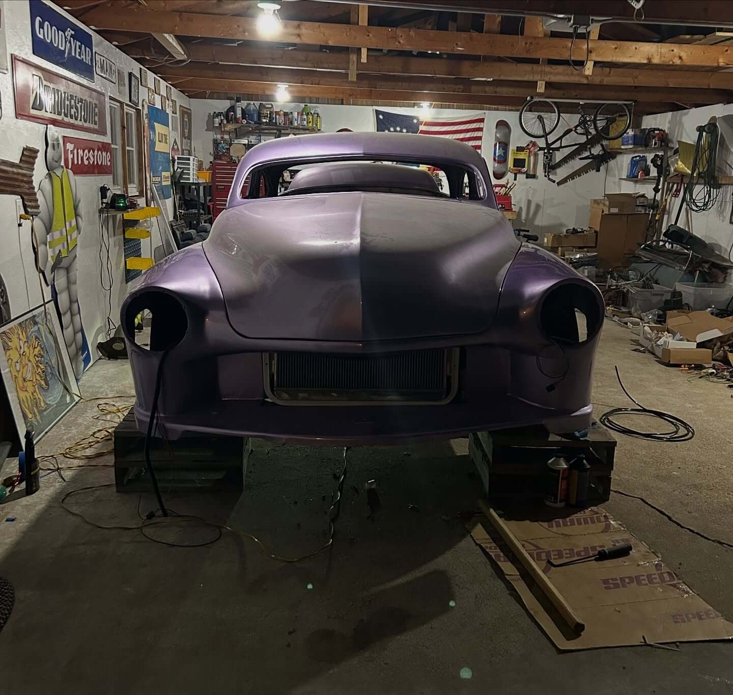 Tamco Paint Presley Purple on 1951 Mercury