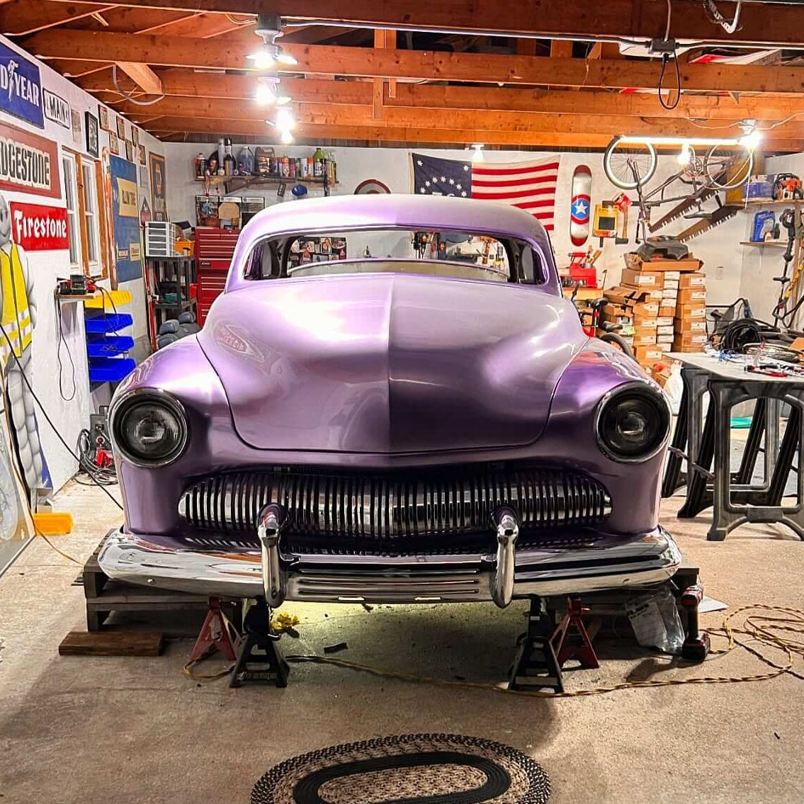 Tamco Paint Presley Purple on 1951 Mercury