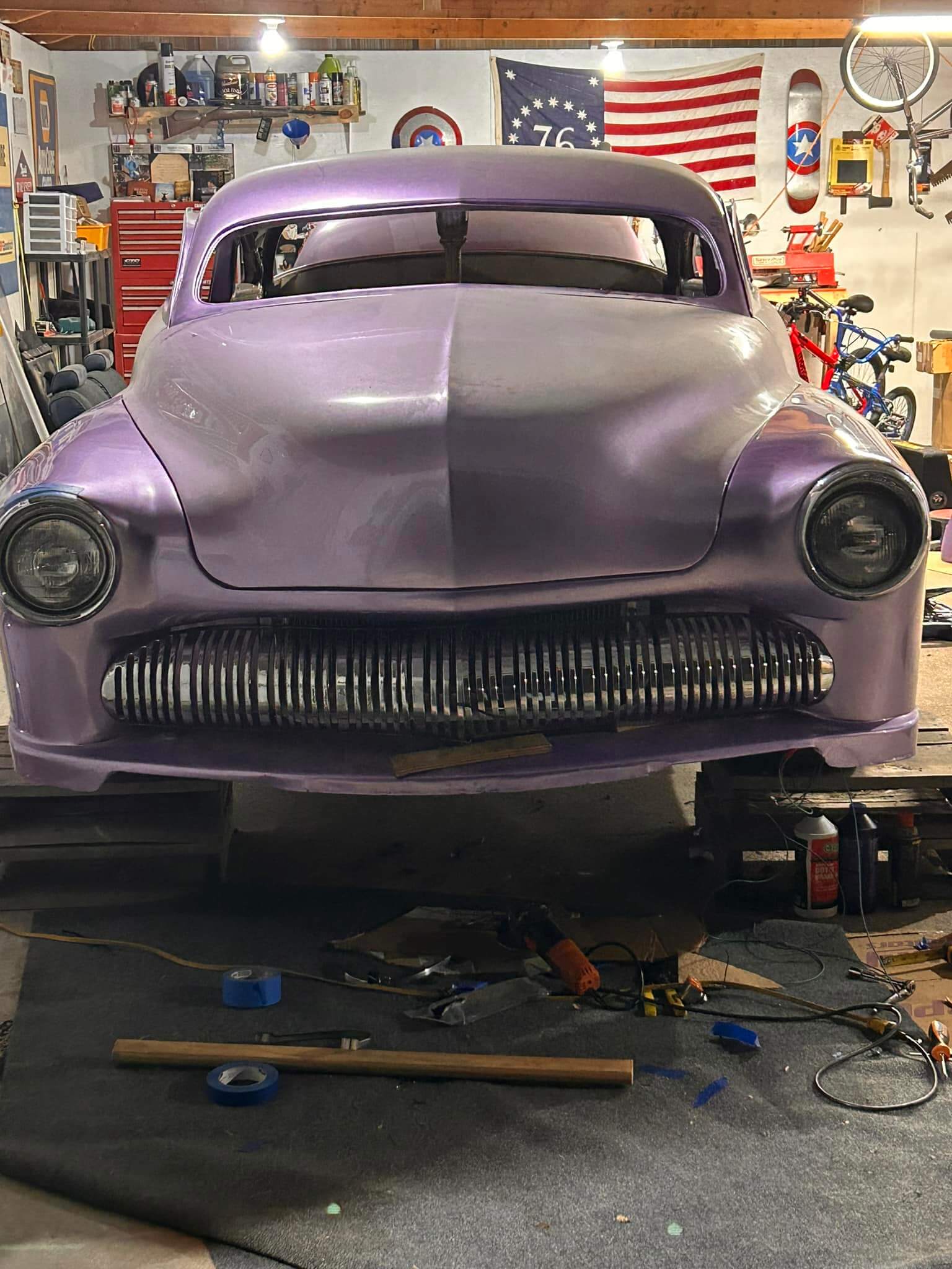 Tamco Paint Presley Purple on 1951 Mercury