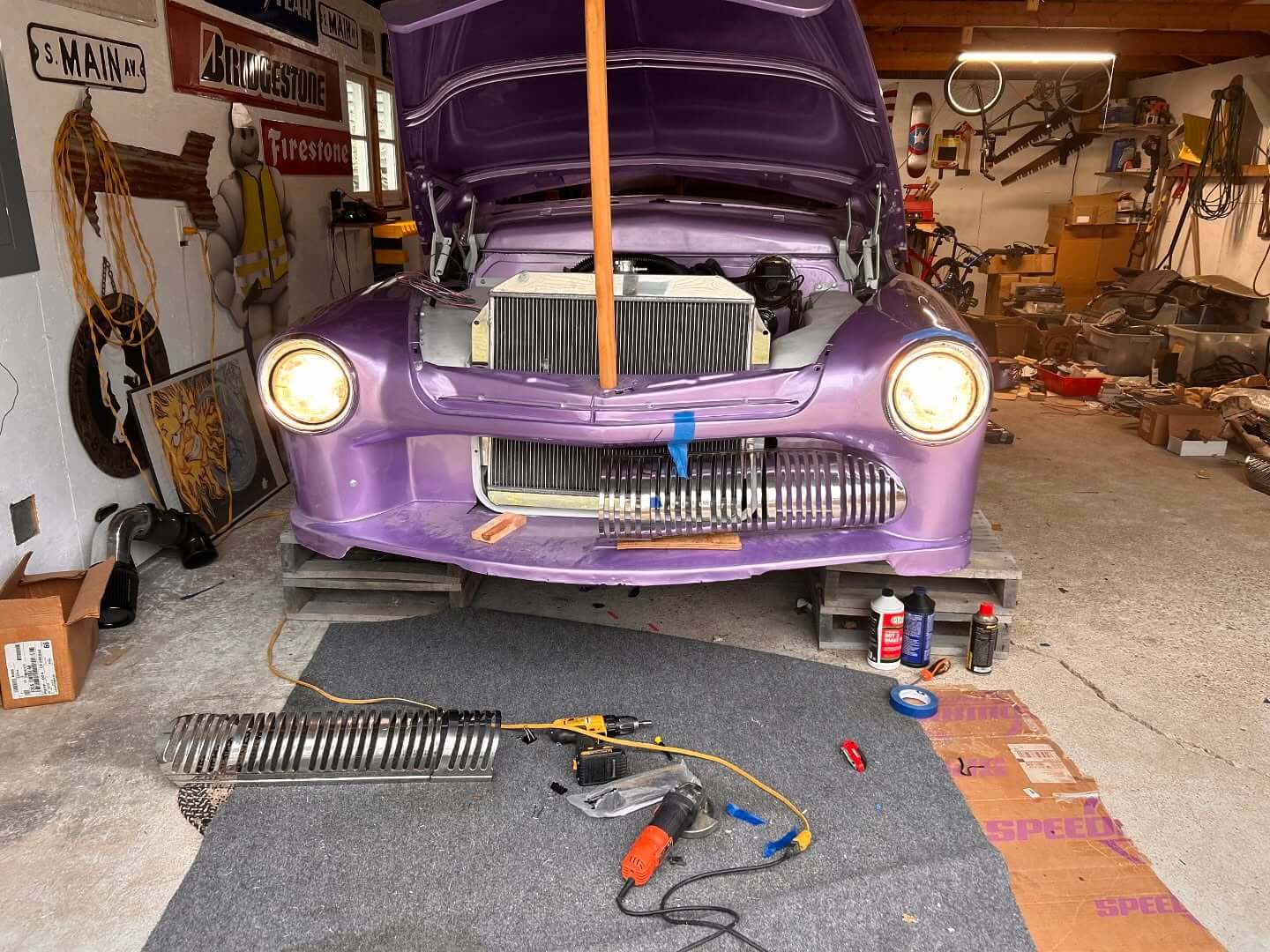 Tamco Paint Presley Purple on 1951 Mercury