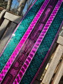 Tamco Paint Punk Rock Pink & Teal Time Candy Concentrate on Longboard