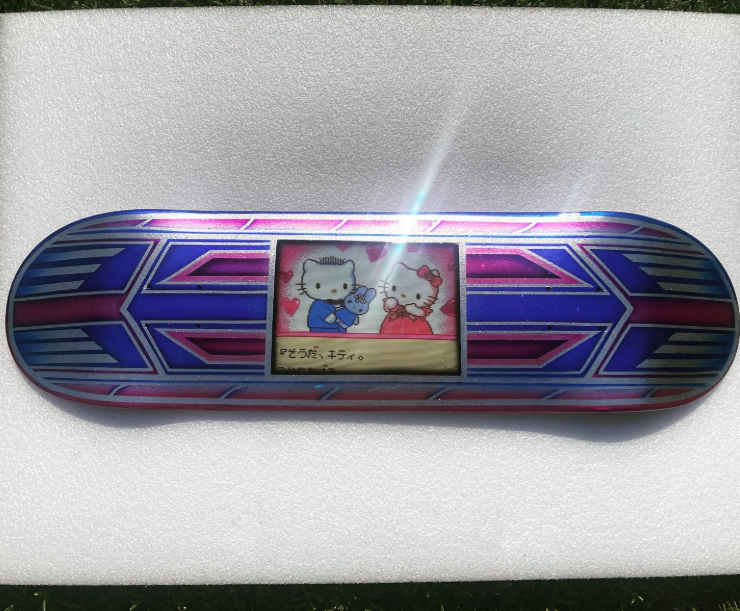 Tamco Paint Punk Rock Pink & SoCal Blue Candy in Skateboard