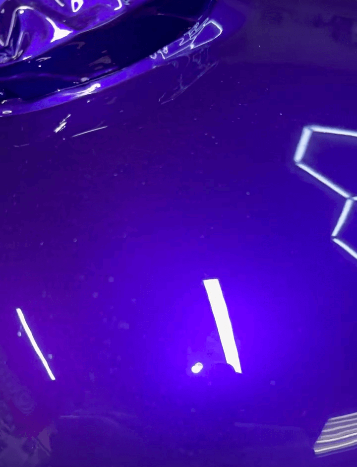 Tamco Paint Purple Pop Pearl on Harley Davidson Bagger