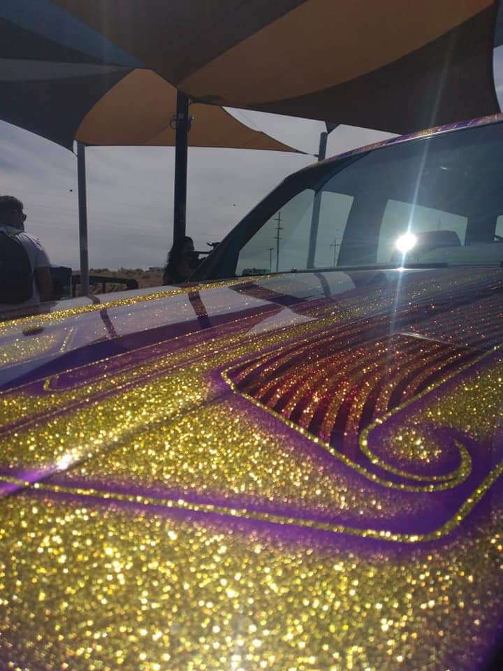 Purple Pop Pearl Car hood