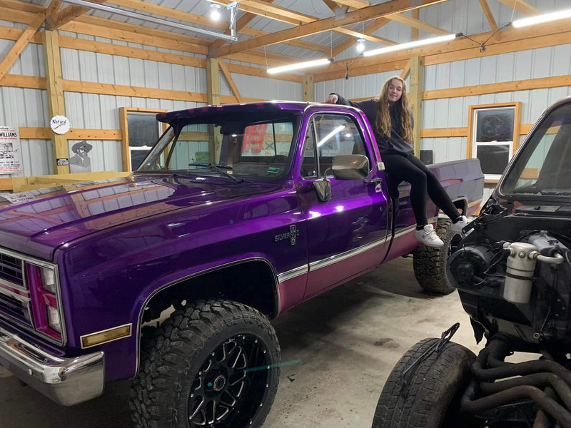 Purple Pop Pearl 1987 Chevrolet Silverado Pickup