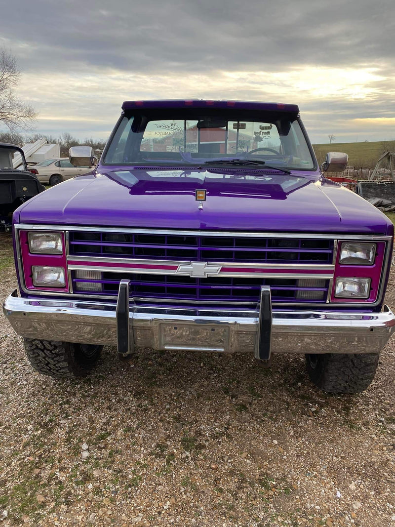 Purple Pop Pearl 1987 Chevrolet Silverado Pickup