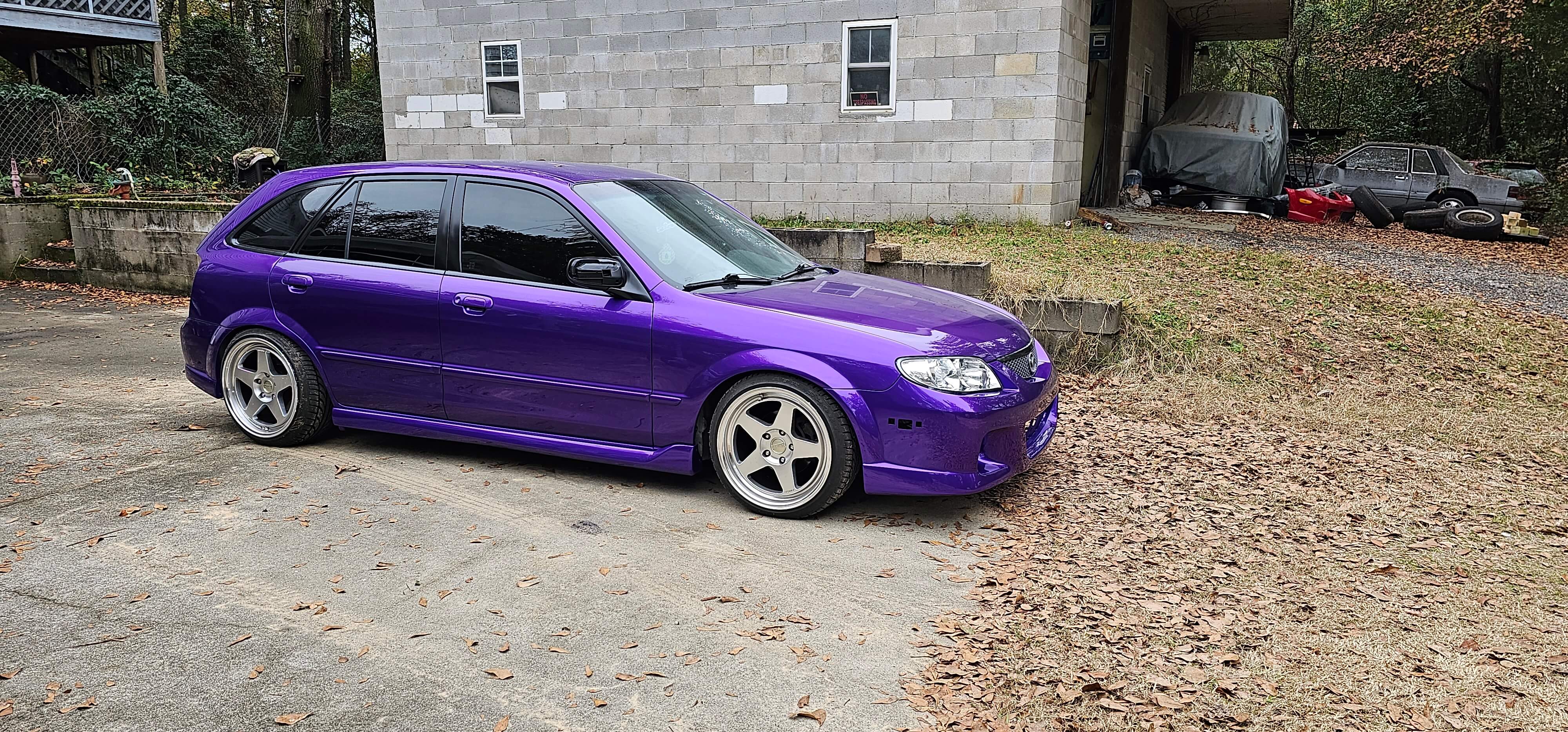 Tamco Paint Purple Pop Pearl in Mazda Protegé