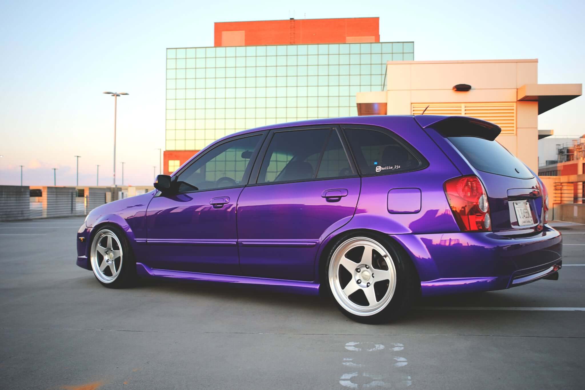 Tamco Paint Purple Pop Pearl in Mazda Protegé