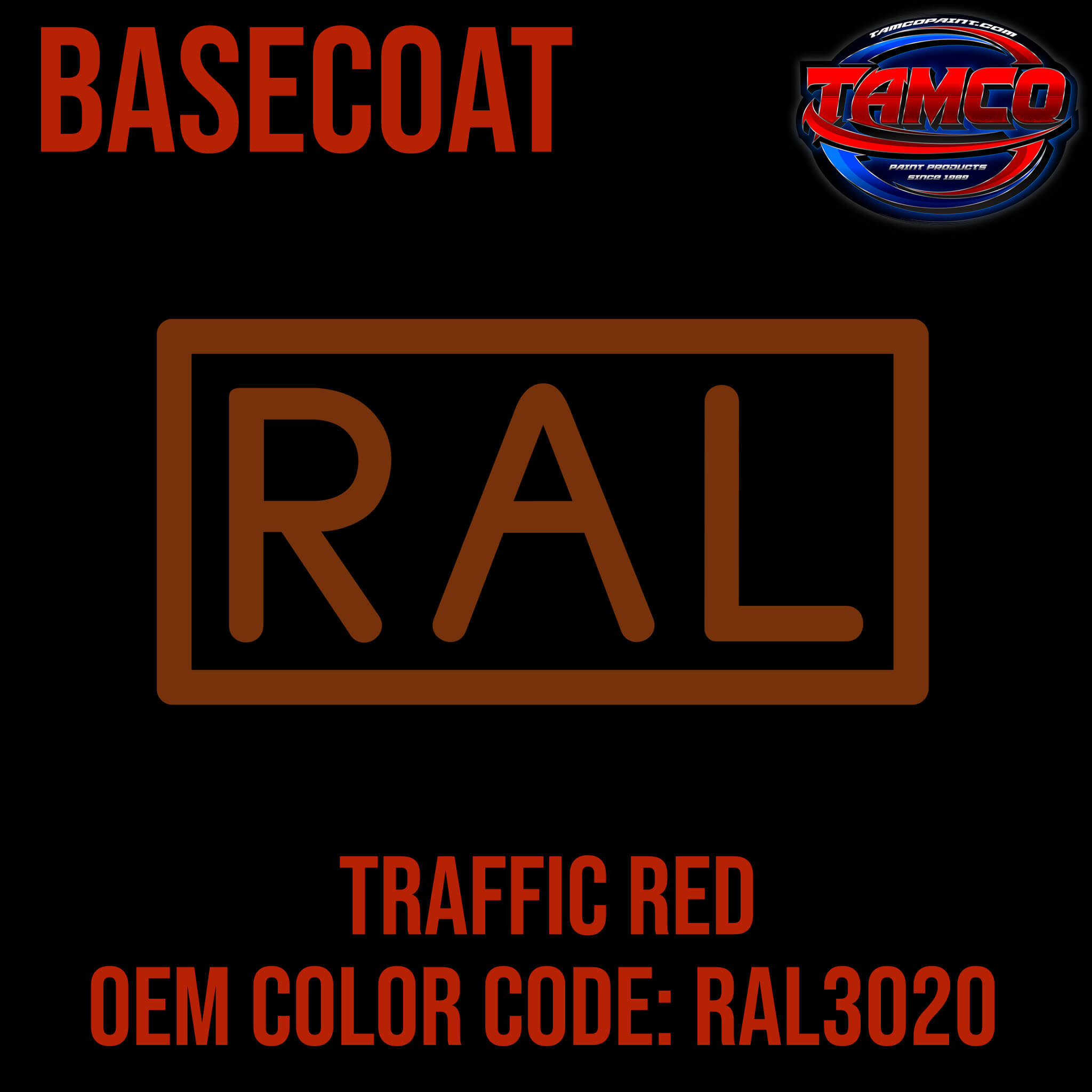 RAL TRAFFIC RED OEM BASECOAT