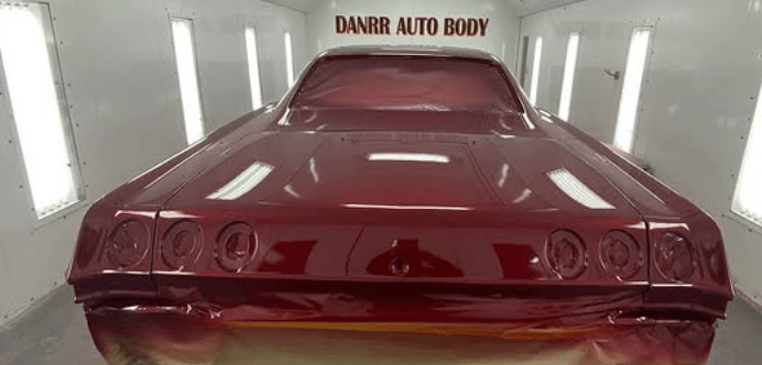 Tamco Paint Mazda Soul Crystal Red Metallic in 1965 Chevrolet Impala