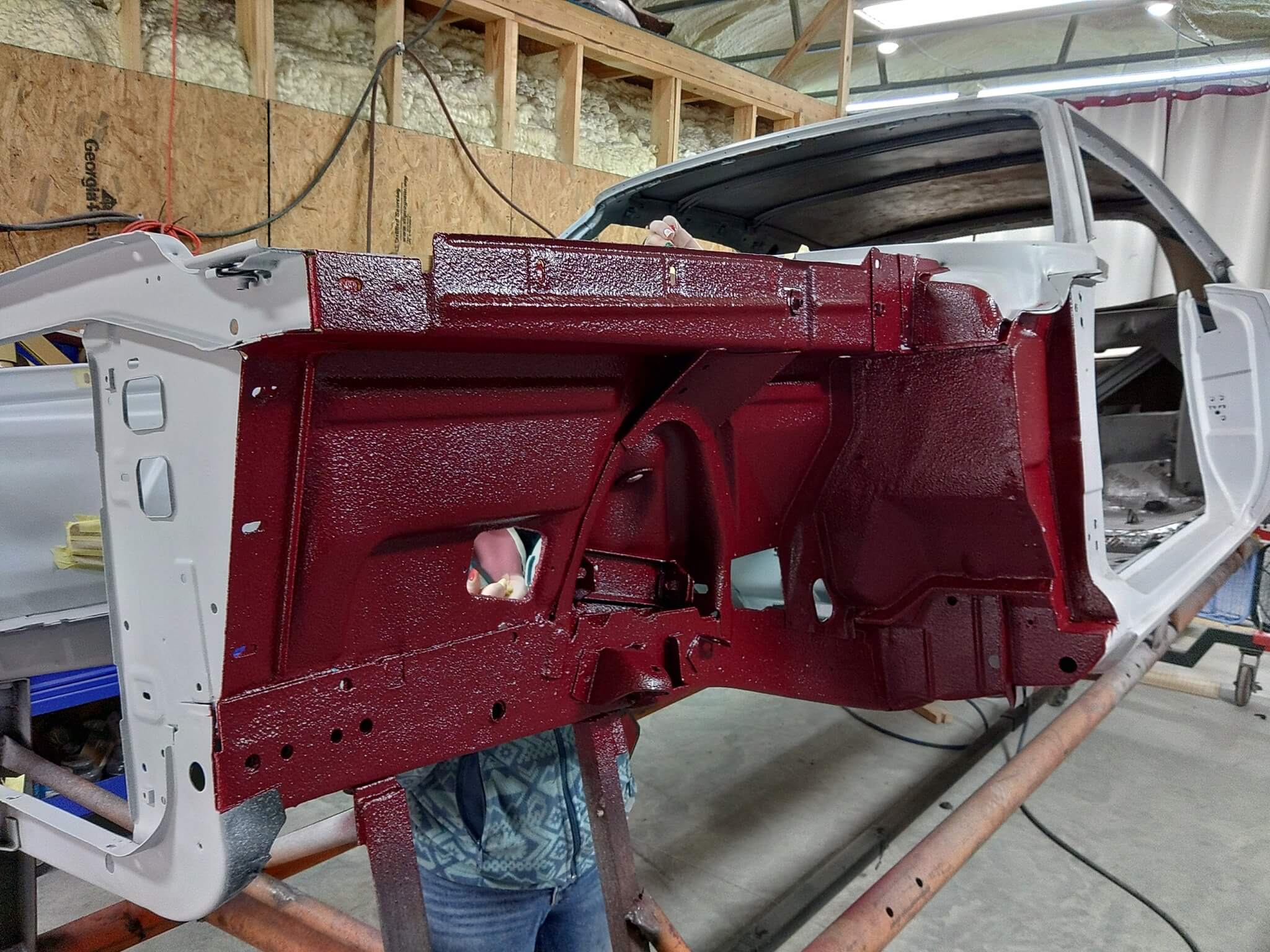 Tamco Paint Radiant Cranberry Candy Pearl in 1968 Dodge Charger