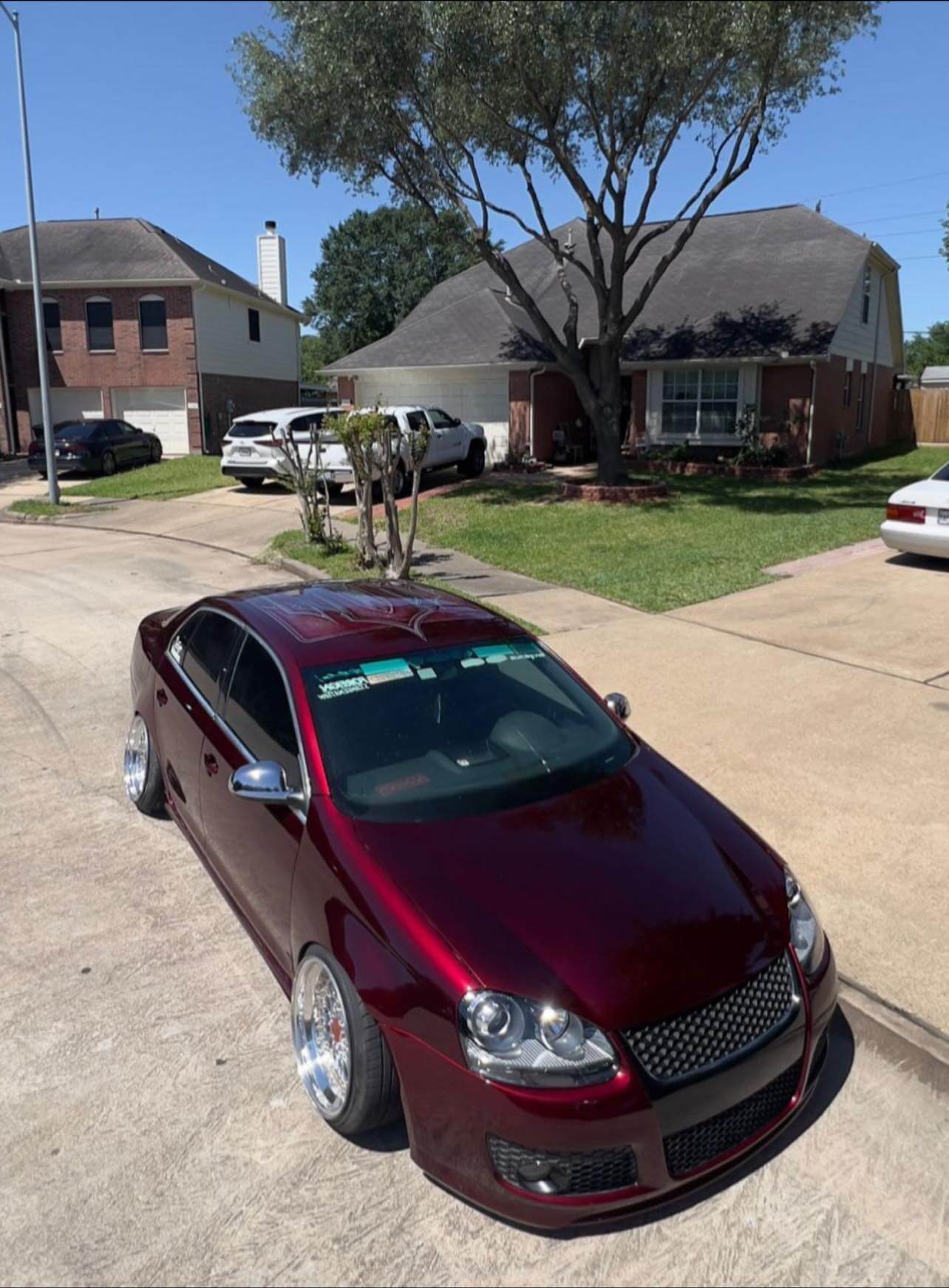 Tamco Paint Riddler Red on Volkswagen Jetta