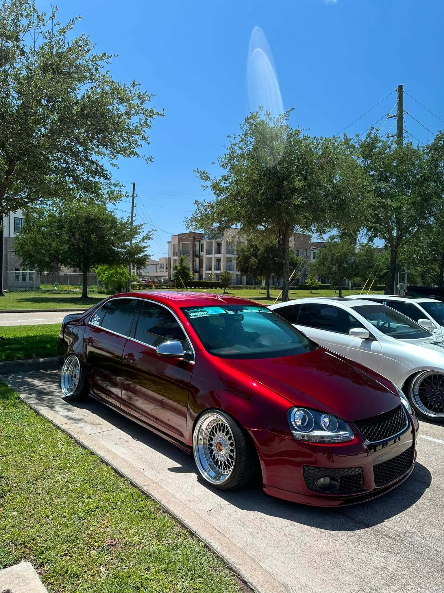 Tamco Paint Riddler Red on Volkswagen Jetta