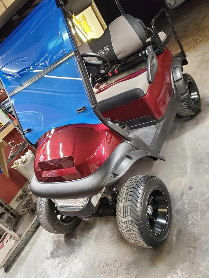 Tamco Paint Rock It Red on Club Car