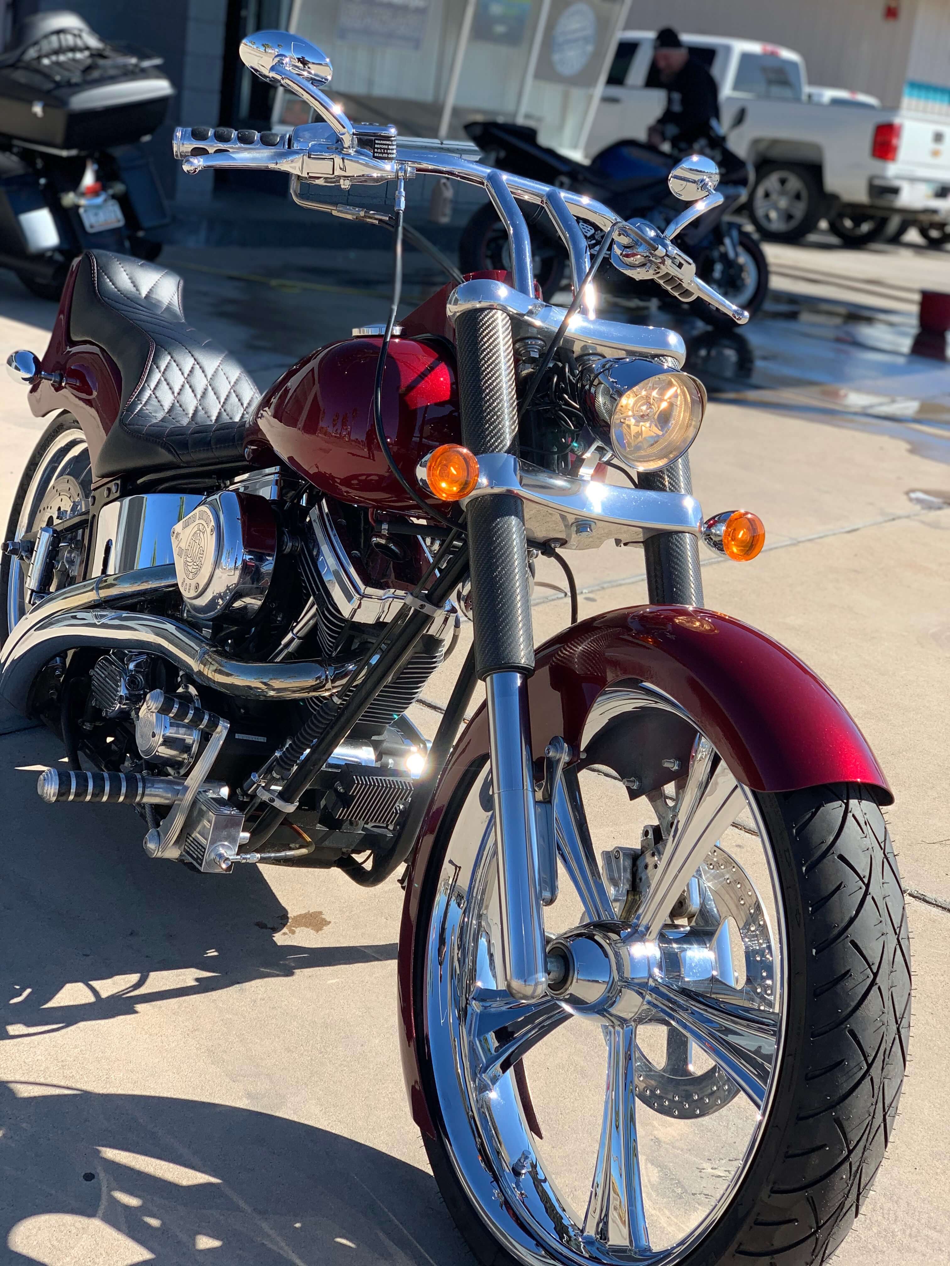 Tamco Paint Rock It Red on Harley Davidson
