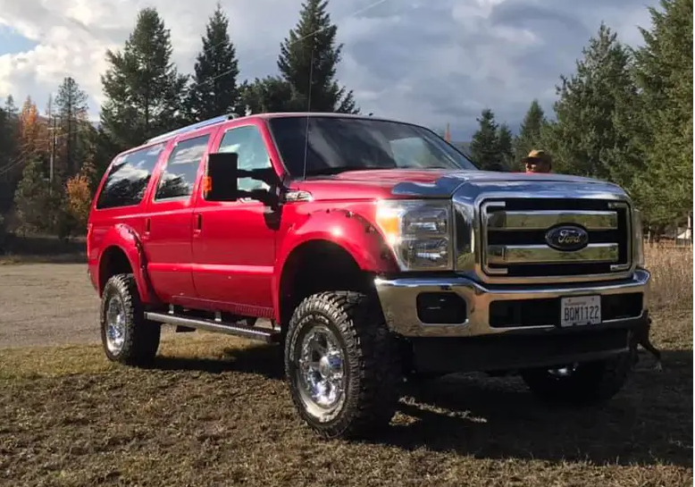 Tamco Paint Rock It Red on 2015 Ford Excursion