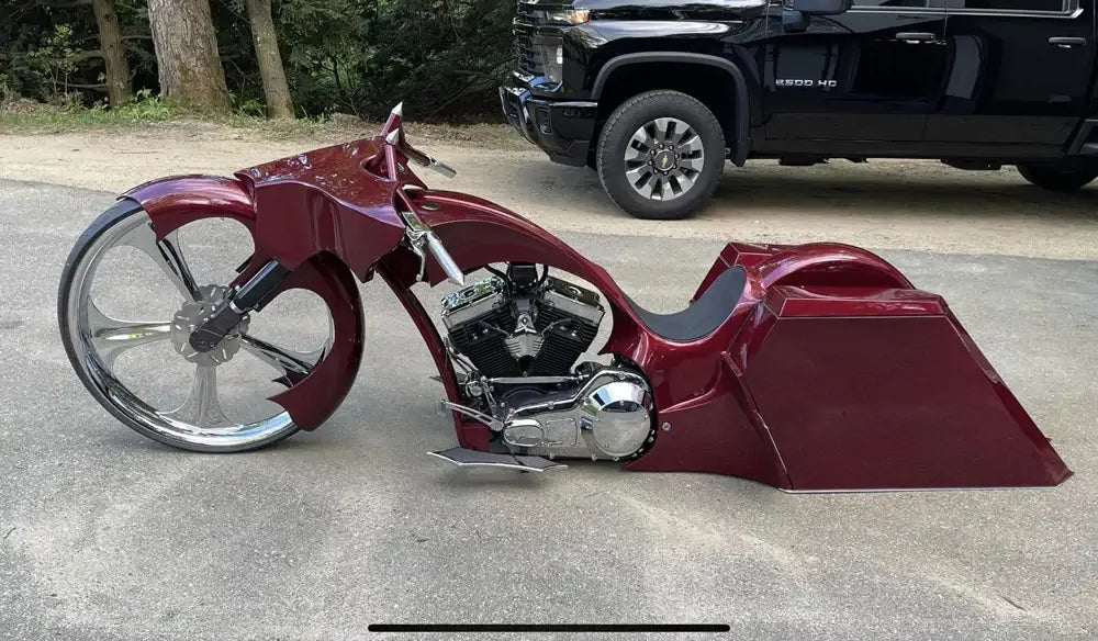 Tamco Paint Rock It Red on Harley Davidson