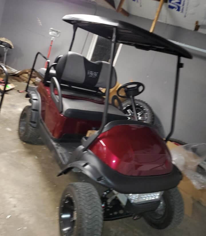 Tamco Paint Rock It Red on 2018 Club Car