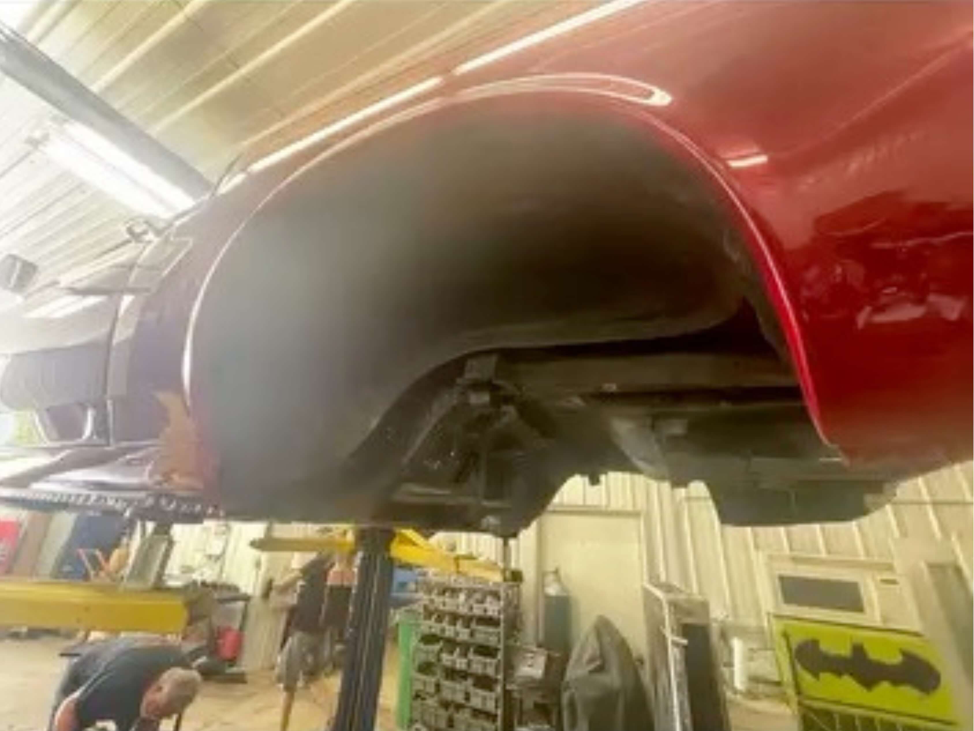 Tamco Paint Rock-it-Red in 1969 Ford Mustang Boss 429 Restomod