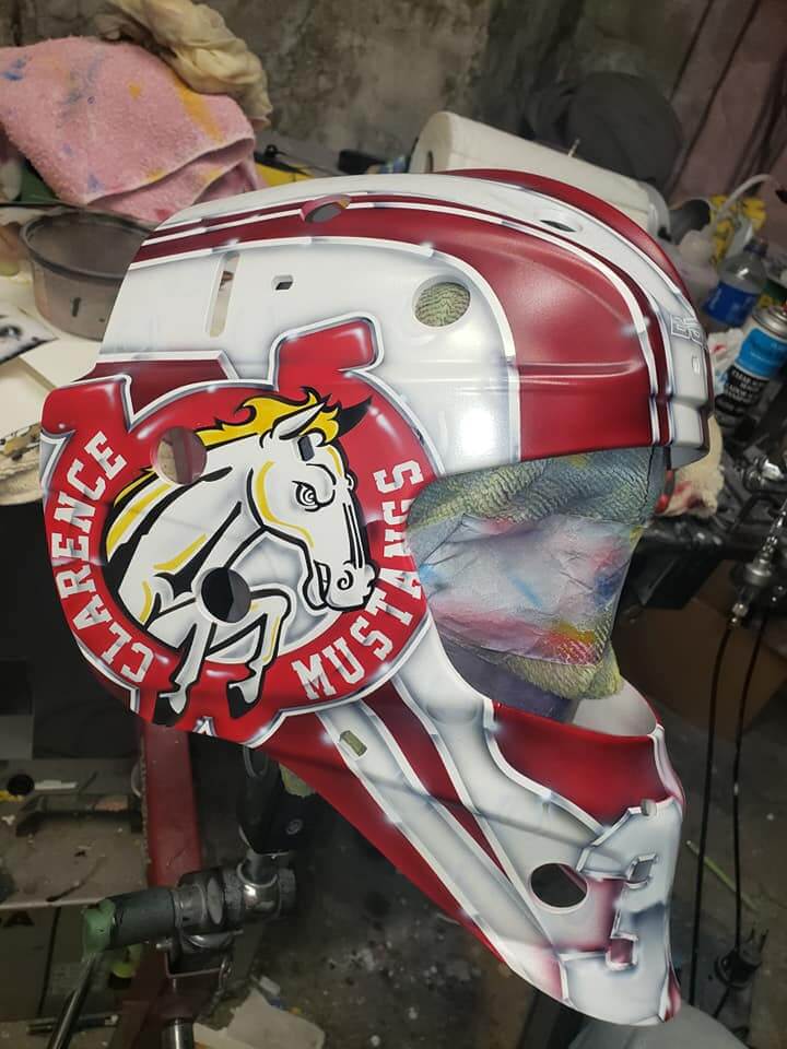 Ron Burgundy Pearl Helmet