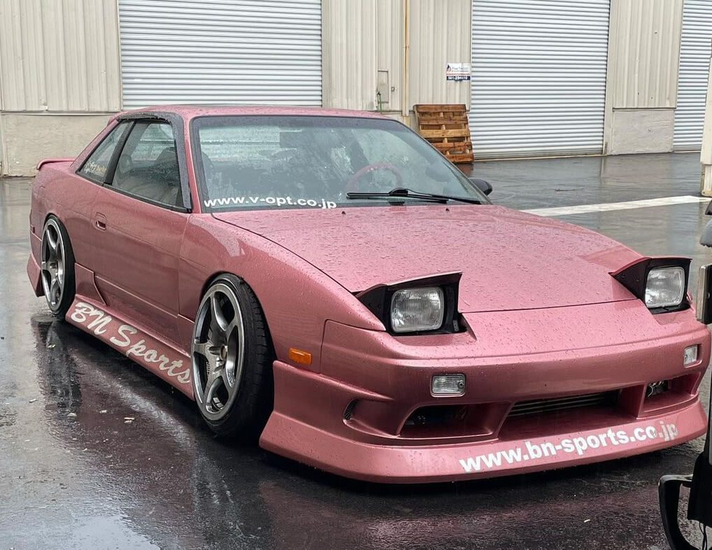 Rose Gold Nissan 240 SX