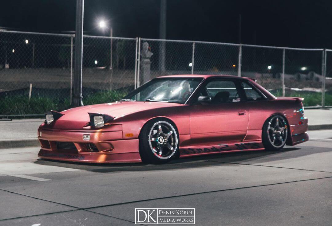 Rose Gold Nissan 240 SX