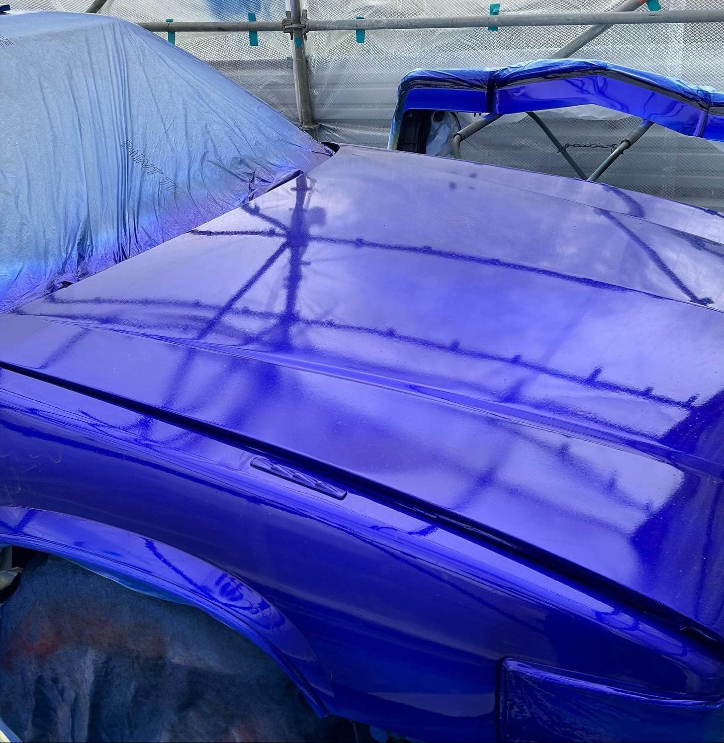 Tamco Paint Socal Blue Candy Pearl in Cadillac Fleetwood