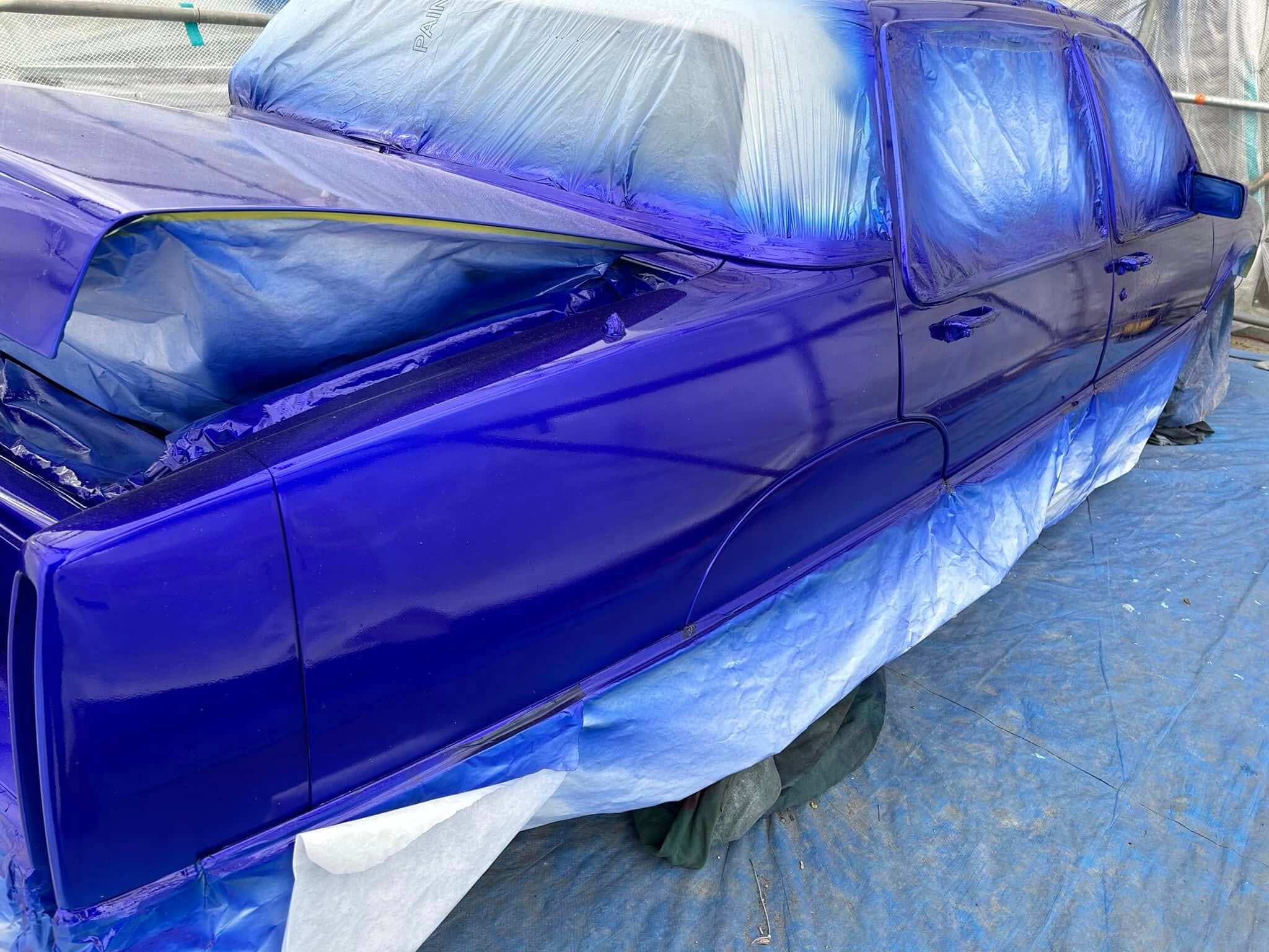 Tamco Paint Socal Blue Candy Pearl in Cadillac Fleetwood