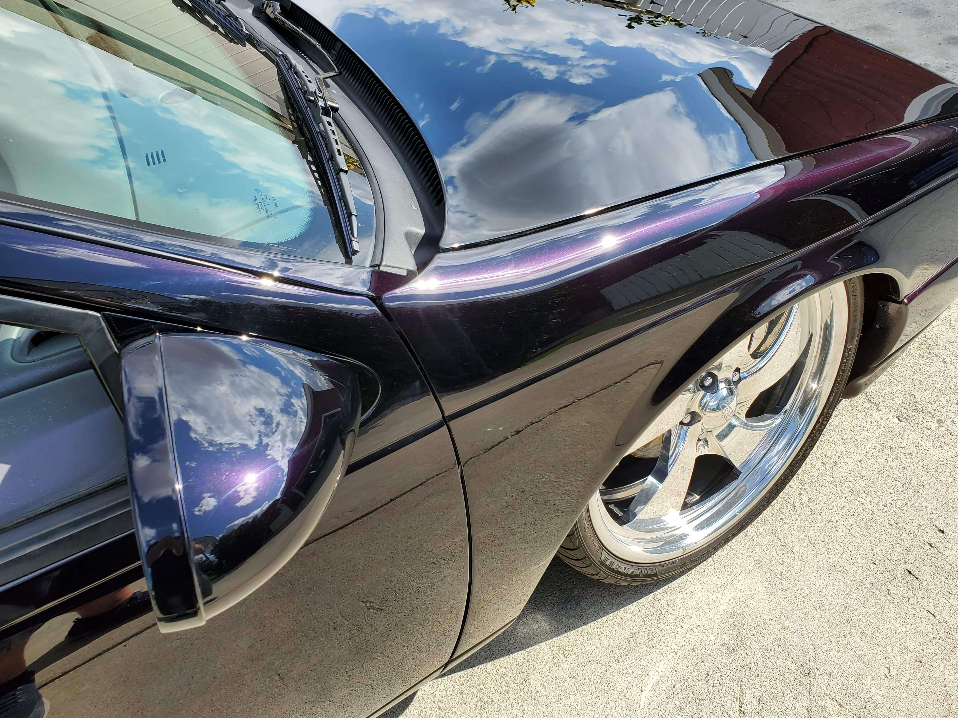 Tamco Paint Sinister Triple Reboot Purple on 1966 Ford Thunderbird