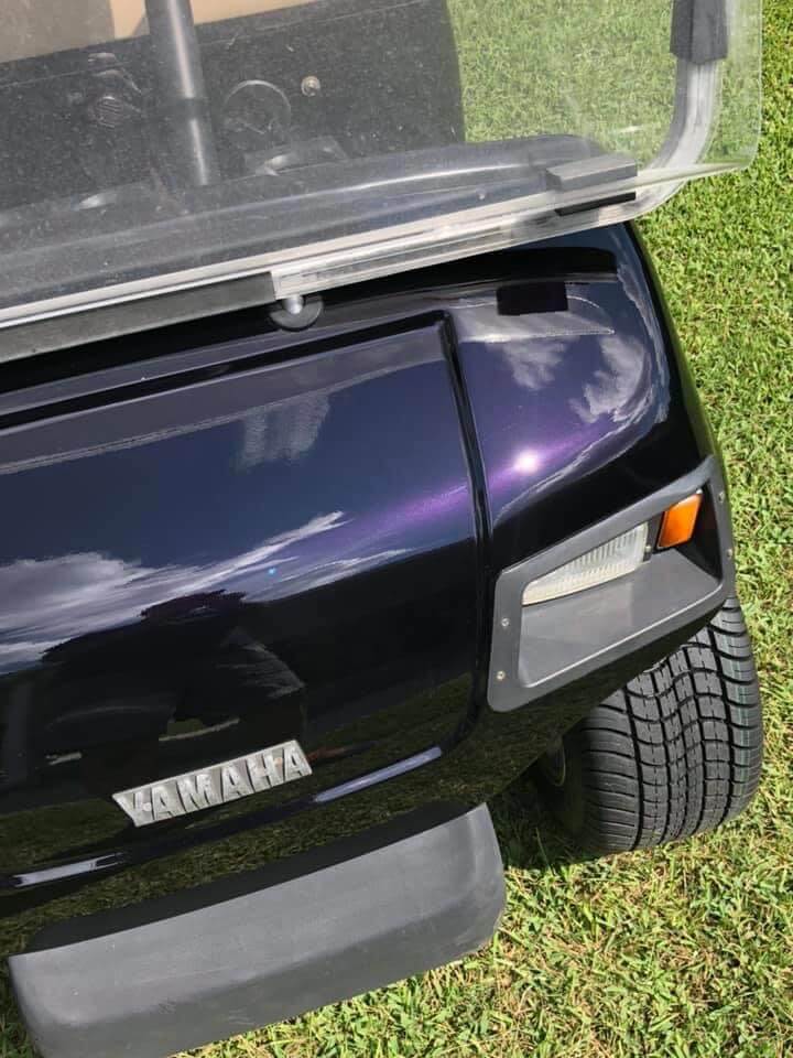 Tamco Paint Sinister Triple Reboot Purple on 1999 Yamaha Golf Cart