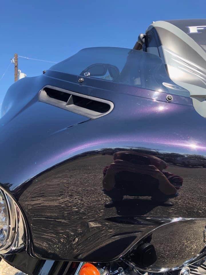 Tamco Paint Sinister Triple Reboot Purple on Motorcycle