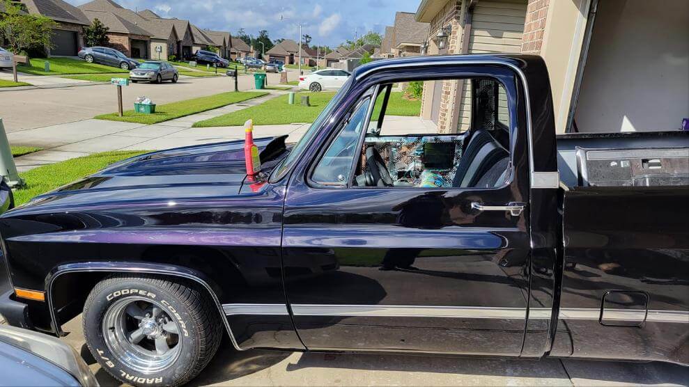 Tamco Paint Sinister Triple Reboot Purple on 1999 Chevrolet Silverado