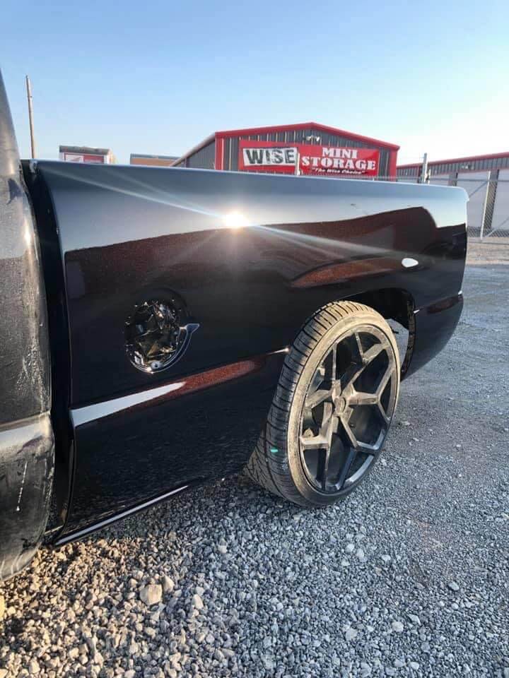 Tamco Paint Sinister Triple Reboot Purple on 1999 Chevrolet Silverado